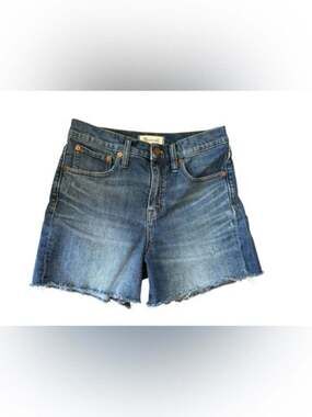 Madewell High-Rise Denim Shorts in Medium Blue Wash SZ 26